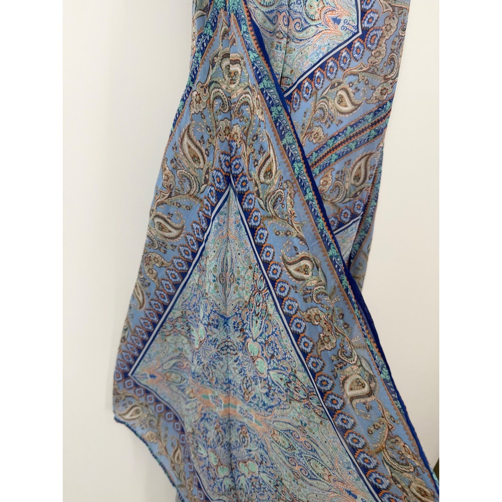 New Directions Womens Dress Large Spring Wedding Guest Boho Flowy Hankerchief - Picture 5 of 12